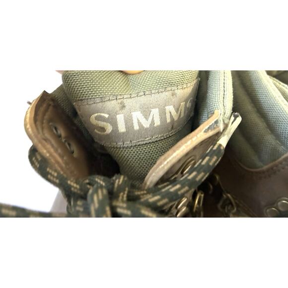 Simms Freestone Felt Wading Boots Men’s 11 – Fly Fishing, Brown Leather - Picture 3 of 8